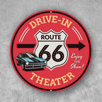PLACA CIRCULAR DRIVE IN THEATER 66
