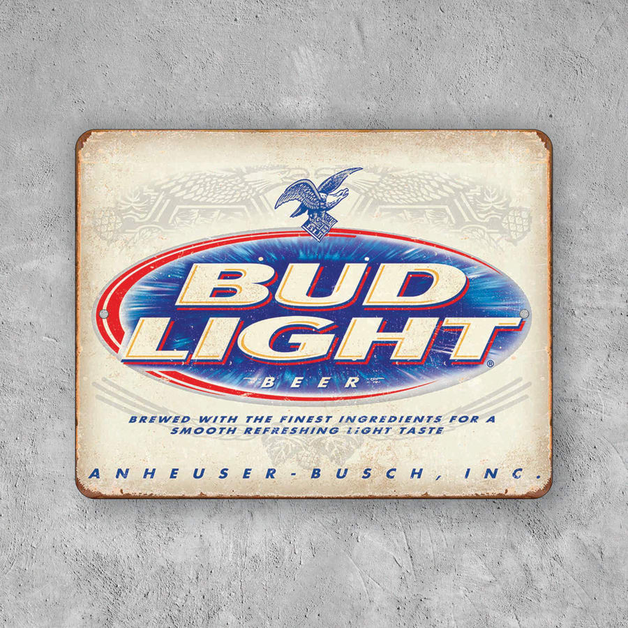 PLACA CERVEZA BUD LIGHT