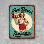 PLACA FREE BEER TOMORROW