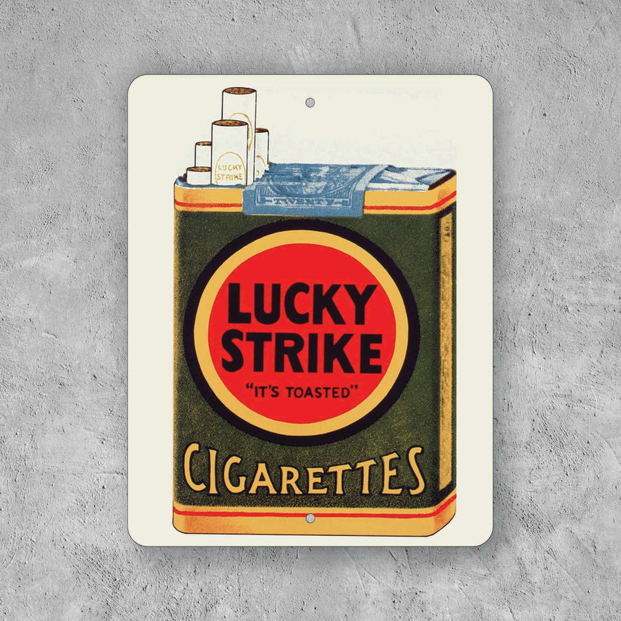 PLACA LUCKY STRIKE CIGARRILLOS