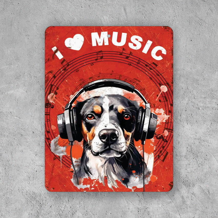 PLACA I LOVE MUSIC