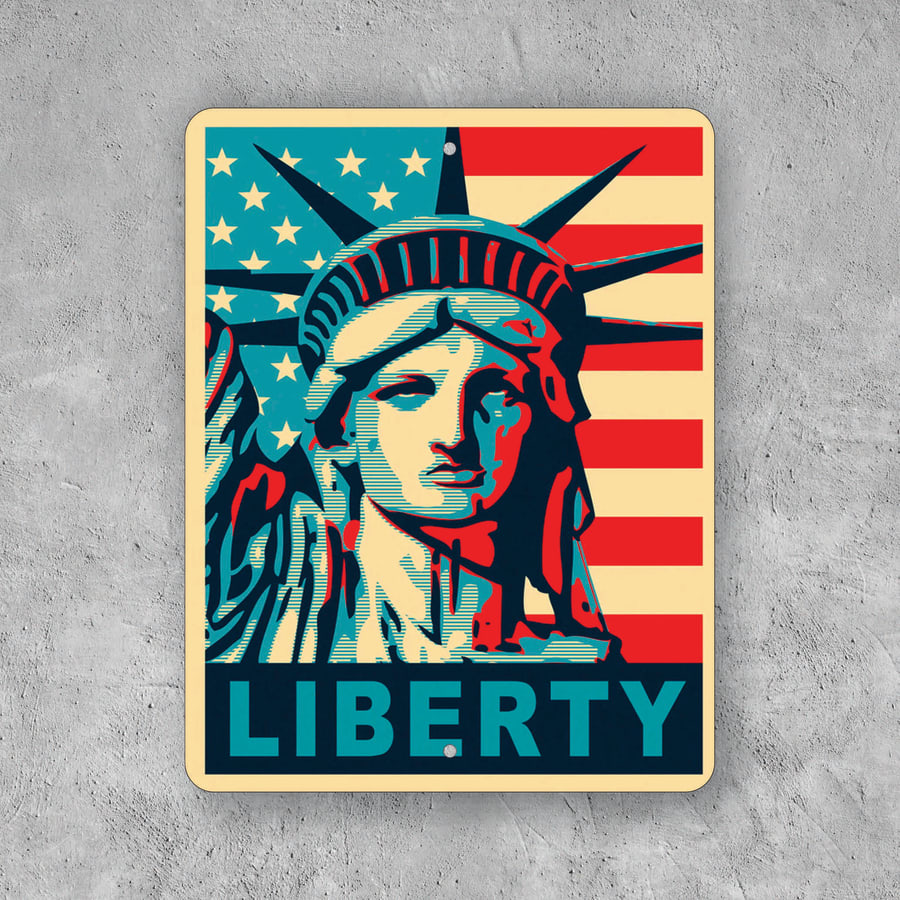 PLACA COUNTRY LIBERTY USA